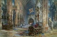 Sir Wyke Bayliss PRBA HRMS Rose Window Brussels Watercolour Painting (13 of 16) Sir Wyke Bayliss PRBA HRMS Rose Window Brussels Watercolour Painting (13 of 16)