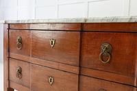 18th Century French Walnut Chest of Drawers with Marble Top (5 of 7) 18th Century French Walnut Chest of Drawers with Marble Top (5 of 7)