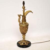 Large Antique Gilt Metal Flagon Lamp (11 of 12) Large Antique Gilt Metal Flagon Lamp (11 of 12)