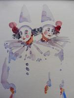 Watercolour Two Clowns Listed Irish Artist Judith Caulfield Walsh (4 of 10) Watercolour Two Clowns Listed Irish Artist Judith Caulfield Walsh (4 of 10)