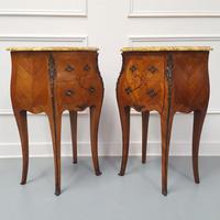 Beautiful Bombe shaped Bedside Cabinets c1930 (2 of 9) Beautiful Bombe shaped Bedside Cabinets c1930 (2 of 9)