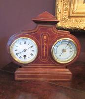 Top Quality Antique Inlaid Clock Barometer (2 of 10) Top Quality Antique Inlaid Clock Barometer (2 of 10)