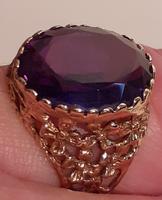 9 Carat Gold Ring with amethyst coloured stone (2 of 2)