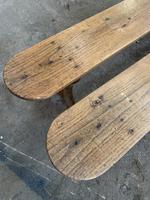 Pair of Long Chestnut Benches (5 of 10) Pair of Long Chestnut Benches (5 of 10)