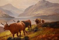 Oil Painting by Henry Robinson Hall "Moorland Rovers, Loch Lomond" (5 of 8) Oil Painting by Henry Robinson Hall "Moorland Rovers, Loch Lomond" (5 of 8)