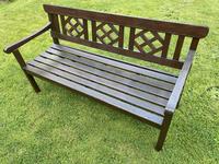 Large 3 Seater Vintage 20th Century Colonial Style Teak Garden Bench (31 of 33) Large 3 Seater Vintage 20th Century Colonial Style Teak Garden Bench (31 of 33)