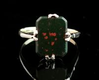 Vintage Art Deco Bloodstone Ring, 9ct Gold & Silver (11 of 12) Vintage Art Deco Bloodstone Ring, 9ct Gold & Silver (11 of 12)