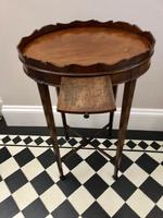 Small Antique Wine or Candle Table With Galleried Top & Pull Out Shelf (6 of 13) Small Antique Wine or Candle Table With Galleried Top & Pull Out Shelf (6 of 13)