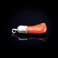 Antique Coral Silver Hand Figa Pendant Charm (7 of 8) Antique Coral Silver Hand Figa Pendant Charm (7 of 8)