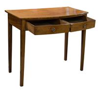 Mahogany 2 Drawer Bow-fronted Side Table (4 of 7) Mahogany 2 Drawer Bow-fronted Side Table (4 of 7)