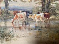 H Earp Senior - Set of Three Watercolours of cattle c1890 (6 of 7) H Earp Senior - Set of Three Watercolours of cattle c1890 (6 of 7)