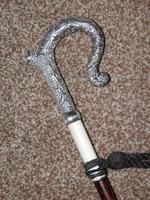 Antique Hallmarked 1887 Repousse Silver Petite Dress Cane With Vacant Cartouche (9 of 10) Antique Hallmarked 1887 Repousse Silver Petite Dress Cane With Vacant Cartouche (9 of 10)