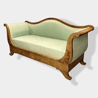Walnut Biedermeier Sleight Style Sofa (10 of 10) Walnut Biedermeier Sleight Style Sofa (10 of 10)