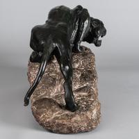 Stunning Large Italian Bronze Sculpture of Tiger Set on Granite Base, Signed Merculiano. (2 of 8) Stunning Large Italian Bronze Sculpture of Tiger Set on Granite Base, Signed Merculiano. (2 of 8)