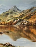 Original 20th Century Snowdonia Lake North Wales Welsh Mountain Landscape Oil Painting (3 of 12) Original 20th Century Snowdonia Lake North Wales Welsh Mountain Landscape Oil Painting (3 of 12)