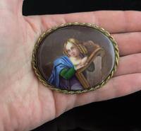 Antique Porcelain Portrait Brooch, 19th Century (7 of 8) Antique Porcelain Portrait Brooch, 19th Century (7 of 8)