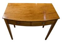 Mahogany 2 Drawer Bow-fronted Side Table (2 of 7) Mahogany 2 Drawer Bow-fronted Side Table (2 of 7)
