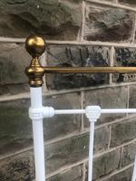 Antique Victorian Brass & Iron Double Bed (7 of 10) Antique Victorian Brass & Iron Double Bed (7 of 10)