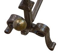 Pair of Wrought Iron Fire Dogs. (2 of 5) Pair of Wrought Iron Fire Dogs. (2 of 5)