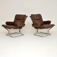 1960’s Pair of Leather & Chrome Armchairs by Ingmar Relling (5 of 12) 1960’s Pair of Leather & Chrome Armchairs by Ingmar Relling (5 of 12)