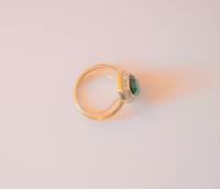 Vintage Signed Designer Attwood & Sawyer Gold Plated Emerald & Crystal Cocktail Ring - Boxed / Xmas Gift Dress Ring (7 of 11) Vintage Signed Designer Attwood & Sawyer Gold Plated Emerald & Crystal Cocktail Ring - Boxed / Xmas Gift Dress Ring (7 of 11)