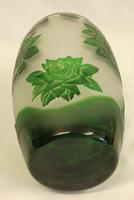 Green Glass Cameo Vase (4 of 5) Green Glass Cameo Vase (4 of 5)
