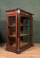 Superb ebonized and amboyna glazed pier cabinet (7 of 8) Superb ebonized and amboyna glazed pier cabinet (7 of 8)