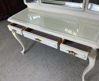 Painted French Dressing Table With Glass Top (5 of 6) Painted French Dressing Table With Glass Top (5 of 6)