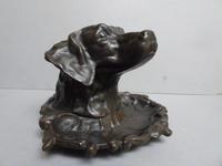 Antique Bronze Inkwell - Dog's Head (6 of 6) Antique Bronze Inkwell - Dog's Head (6 of 6)