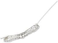3.08ct Pink Topaz & 7.02ct Diamond and Platinum Brooch - French c.1925 (6 of 9) 3.08ct Pink Topaz & 7.02ct Diamond and Platinum Brooch - French c.1925 (6 of 9)