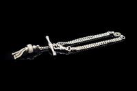 Antique Sterling Silver Albertina Albert Watch Chain Bracelet with Tassel (8 of 11) Antique Sterling Silver Albertina Albert Watch Chain Bracelet with Tassel (8 of 11)