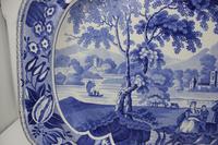 Antique Blue & White Pearlware Parkland Scenery Platter (6 of 12) Antique Blue & White Pearlware Parkland Scenery Platter (6 of 12)