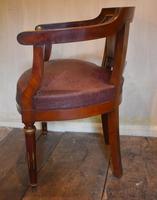French Mahogany, Brass & Leather, Low Back Armchair (9 of 9) French Mahogany, Brass & Leather, Low Back Armchair (9 of 9)