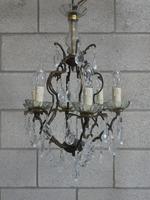 6 Arm brass bird cage with small droppers (2 of 4) 6 Arm brass bird cage with small droppers (2 of 4)