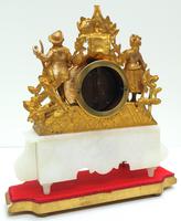 Stunning Complete French Mantel Clock Under Dome with Base Figural Mantle Clock. (4 of 10) Stunning Complete French Mantel Clock Under Dome with Base Figural Mantle Clock. (4 of 10)