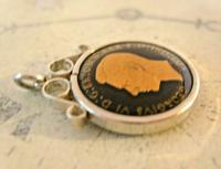 Vintage Pocket Watch Chain Silver Fob 1943 WW2 Multi Enamel Farthing Coin Fob (7 of 8) Vintage Pocket Watch Chain Silver Fob 1943 WW2 Multi Enamel Farthing Coin Fob (7 of 8)