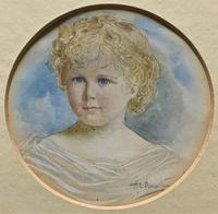 Albany E Howarth ARE Miniature Watercolour Portrait Painting of Little Girl (3 of 11) Albany E Howarth ARE Miniature Watercolour Portrait Painting of Little Girl (3 of 11)