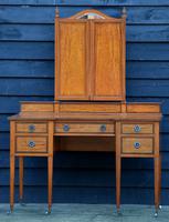 Superb Quality Edwardian Satinwood Dressing Table with Mirrors c.1901 (3 of 14) Superb Quality Edwardian Satinwood Dressing Table with Mirrors c.1901 (3 of 14)