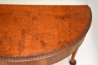 Queen Anne Style Burr Walnut Console Table (8 of 8) Queen Anne Style Burr Walnut Console Table (8 of 8)