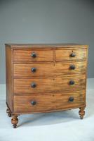 Antique Mahogany Bow Front Chest of Drawers (8 of 9) Antique Mahogany Bow Front Chest of Drawers (8 of 9)