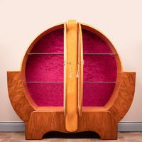 Walnut and Maple Art Deco Display Cabinet (8 of 9) Walnut and Maple Art Deco Display Cabinet (8 of 9)