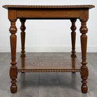 Antique 19th Century Good Quality Small Oak Centre Table