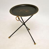 Antique Folding Tole Side Table (5 of 12) Antique Folding Tole Side Table (5 of 12)