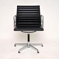 1970's Vintage Charles Eames Ea108 Leather Desk Chair by Icf (3 of 12) 1970's Vintage Charles Eames Ea108 Leather Desk Chair by Icf (3 of 12)