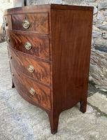 Regency Flame Mahogany Bow Front Chest of Drawers (7 of 17) Regency Flame Mahogany Bow Front Chest of Drawers (7 of 17)