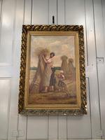 Antique French oil painting landscape harvest scene signed E Cornaud dated 1888 (3 of 10) Antique French oil painting landscape harvest scene signed E Cornaud dated 1888 (3 of 10)