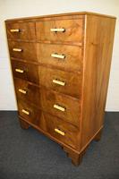 Lovely Walnut Art Deco Chest of Drawers (10 of 11) Lovely Walnut Art Deco Chest of Drawers (10 of 11)