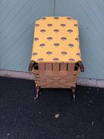 English Walnut Upholstered Armchair for recovering (8 of 8) English Walnut Upholstered Armchair for recovering (8 of 8)