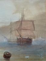 19th Century British School - Masted Ships - Military - Marine - Watercolour Painting (5 of 10) 19th Century British School - Masted Ships - Military - Marine - Watercolour Painting (5 of 10)