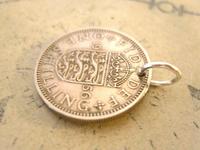 Vintage Pocket Watch Chain Fob 1956 Lucky Silver One Shilling Old 5d Coin Fob (7 of 7) Vintage Pocket Watch Chain Fob 1956 Lucky Silver One Shilling Old 5d Coin Fob (7 of 7)